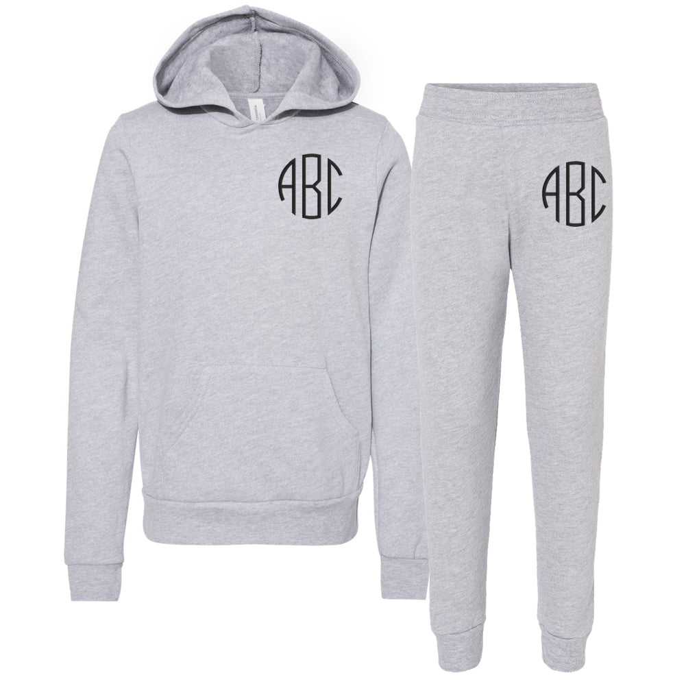 Kids Monogrammed Hoodie & Joggers Set