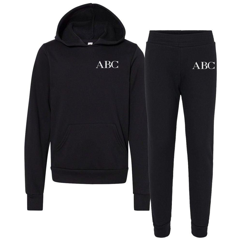 Kids Monogrammed Hoodie & Joggers Set
