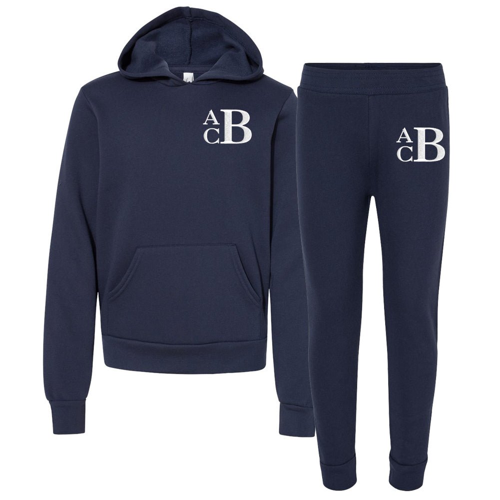 Kids Monogrammed Hoodie & Joggers Set