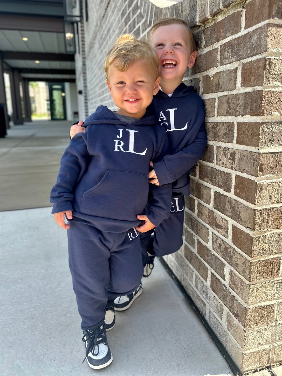 Kids Monogrammed Hoodie & Joggers Set
