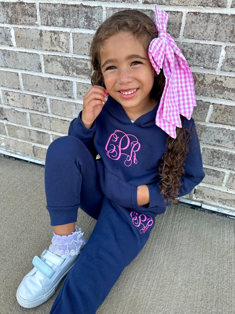 Kids Monogrammed Hoodie & Joggers Set