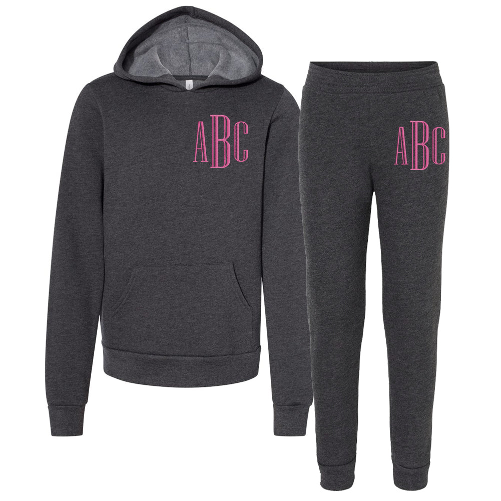 Kids Monogrammed Hoodie & Joggers Set