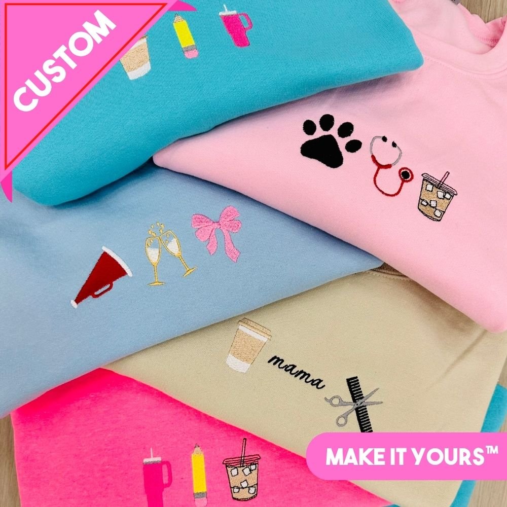 Make It Yours™ 'Favorite Things Icons' Embroidered Sweatshirt