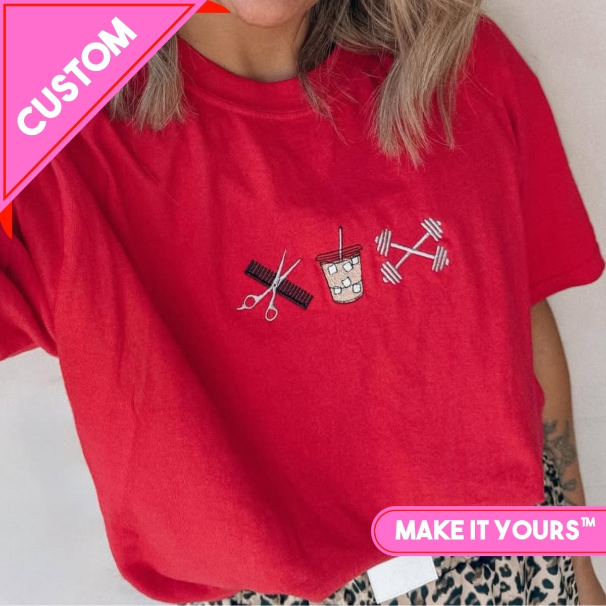 Make It Yours™ 'Favorite Things Icons' Embroidered T-Shirt