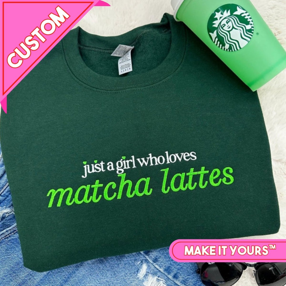 Make It Yours™ 'Just A Girl Who Loves' Crewneck Sweatshirt