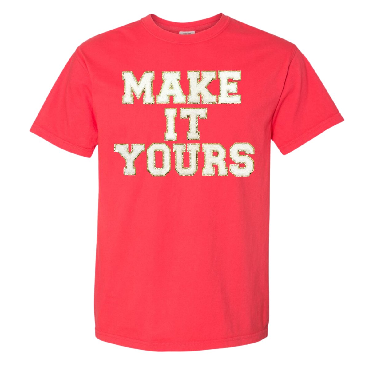 Make It Yours™ Letter Patch Neon T-Shirt