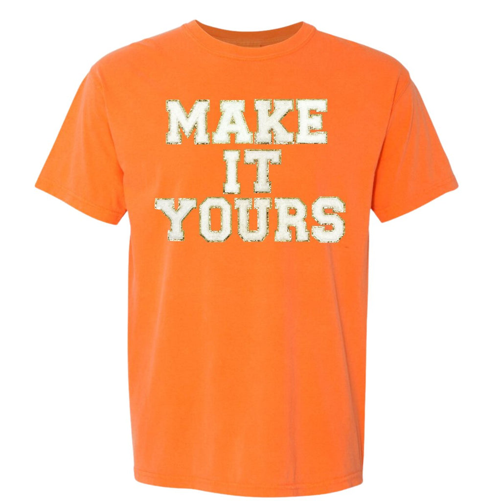 Make It Yours™ Letter Patch Neon T-Shirt
