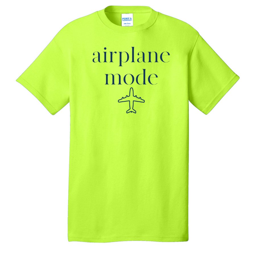 Monogrammed 'Airplane Mode' Basic T-Shirt