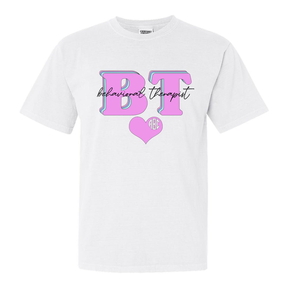 Monogrammed 'Behavioral Therapist' T-Shirt
