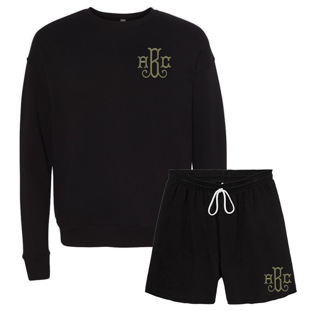 Monogrammed Bella + Canvas Shorts Set