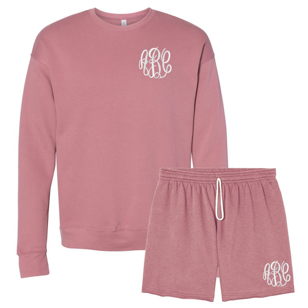 Monogrammed Bella + Canvas Shorts Set