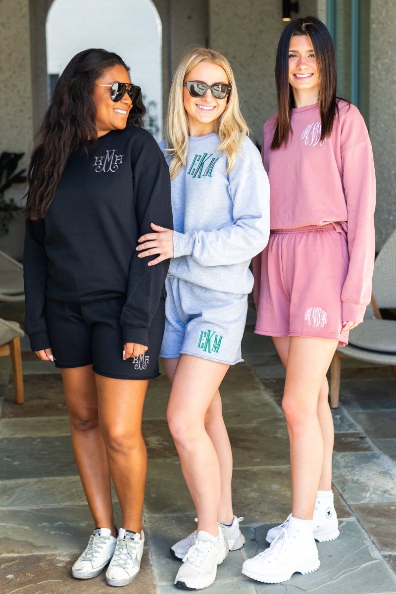 Monogrammed Bella + Canvas Shorts Set