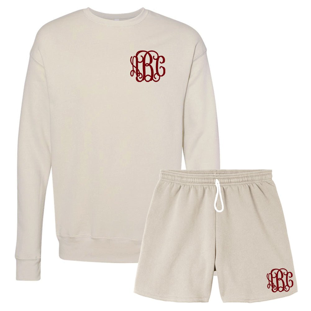 Monogrammed Bella + Canvas Shorts Set