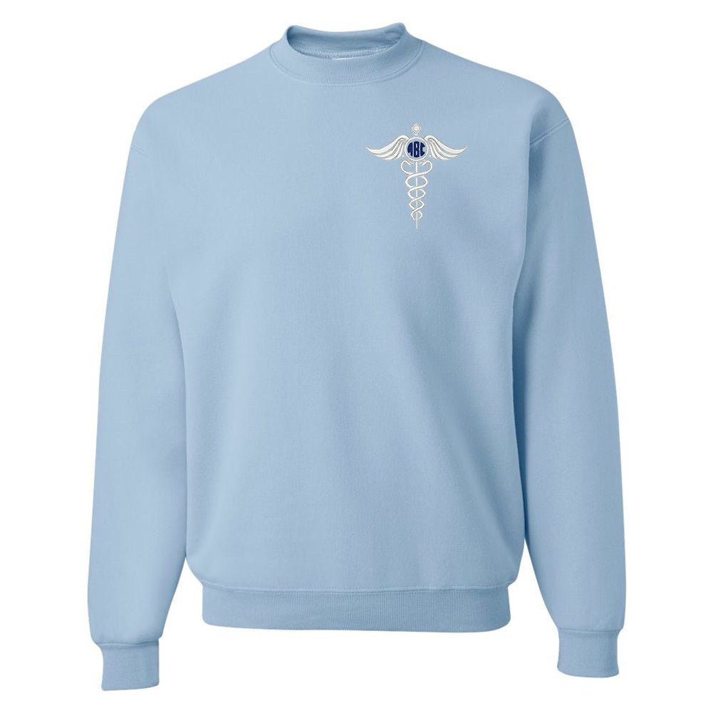 Monogrammed Caduceus Crewneck Sweatshirt