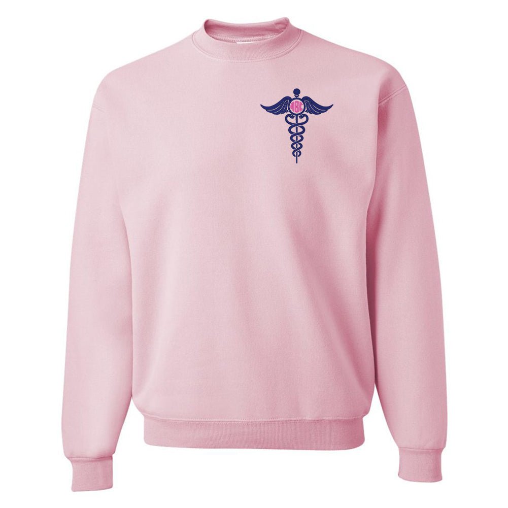Monogrammed Caduceus Crewneck Sweatshirt