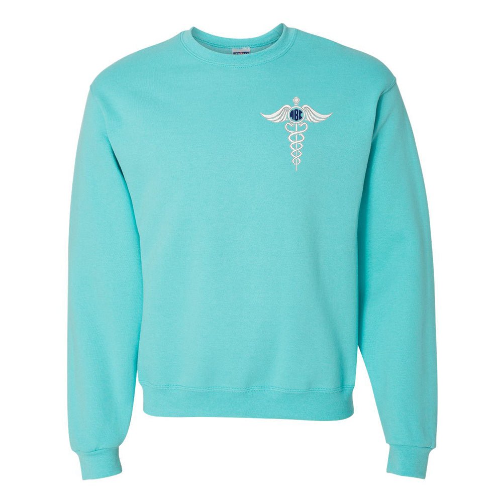 Monogrammed Caduceus Crewneck Sweatshirt