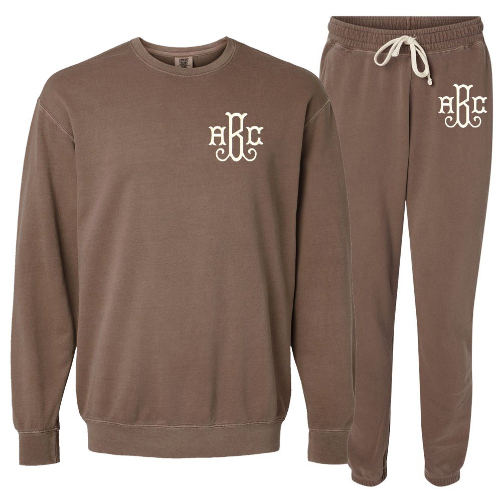 Monogrammed Comfort Colors Sweat Set