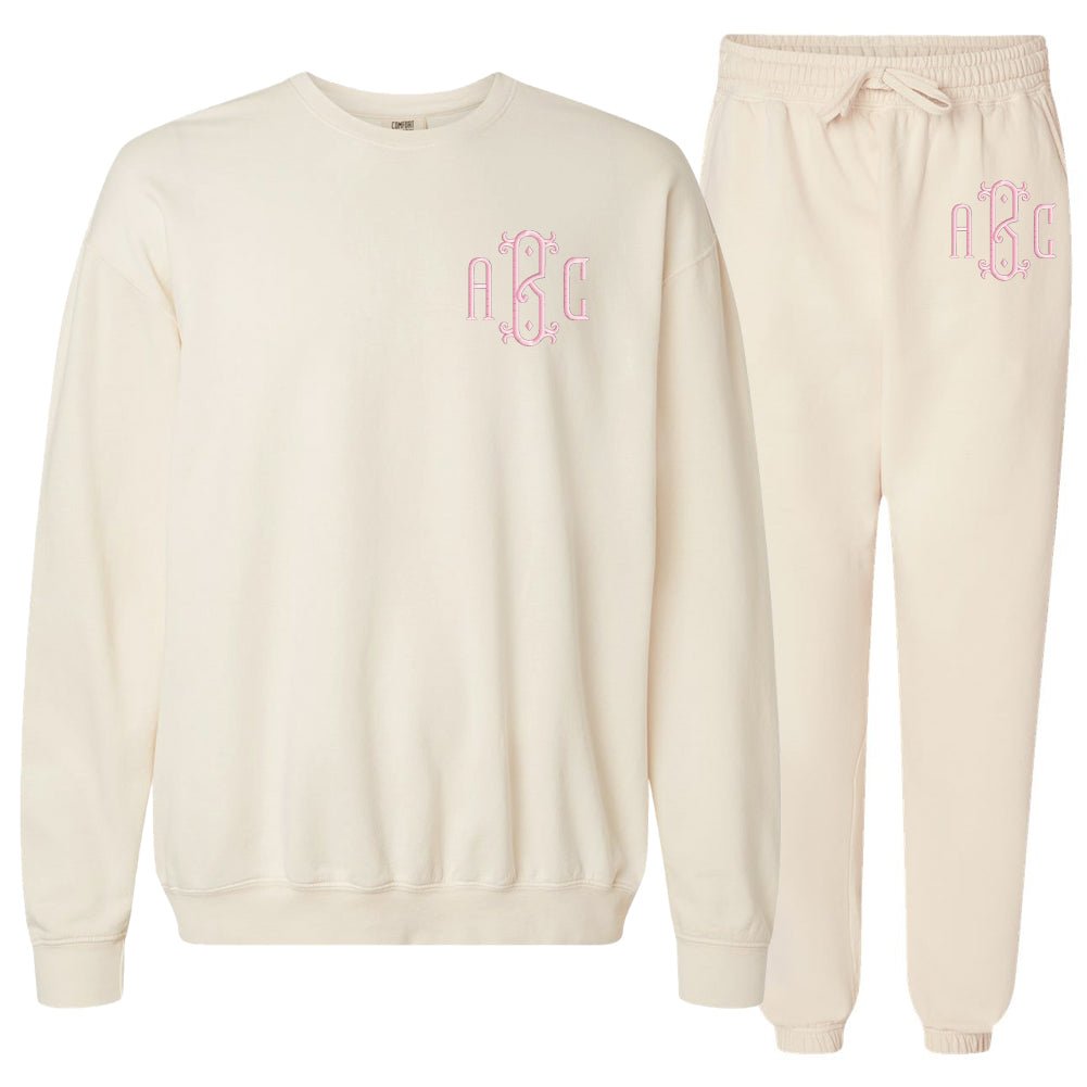 Monogrammed Comfort Colors Sweat Set