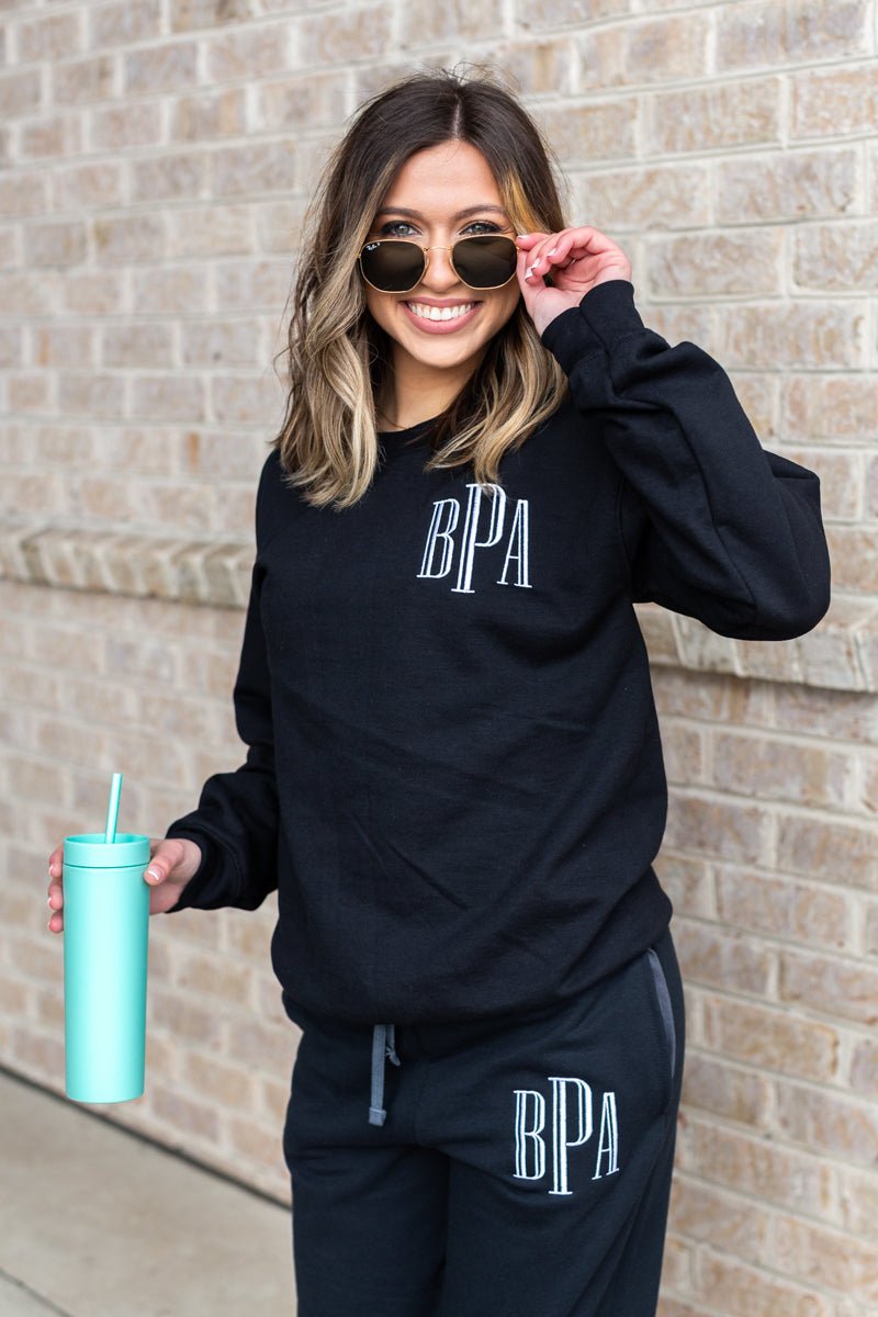 Monogrammed Jogger Sweat Set
