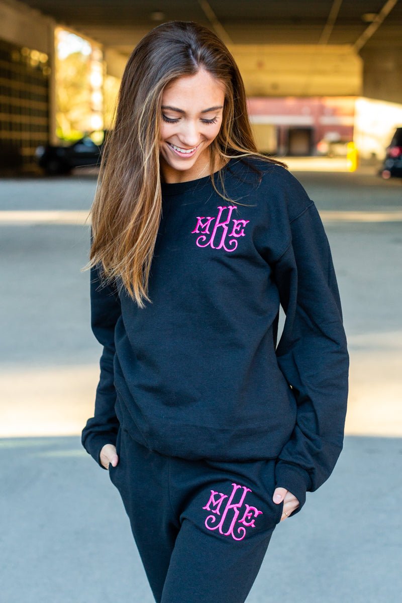 Monogrammed Jogger Sweat Set