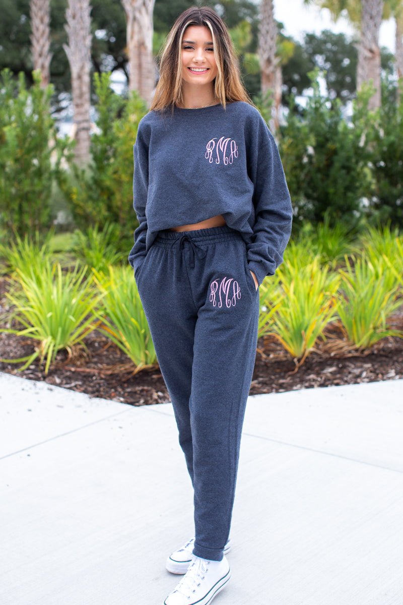 Monogrammed Jogger Sweat Set