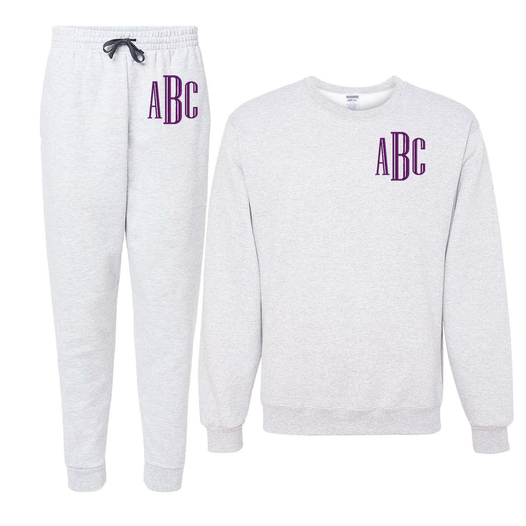Monogrammed Jogger Sweat Set