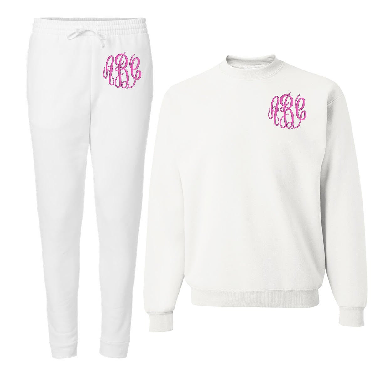 Monogrammed Jogger Sweat Set