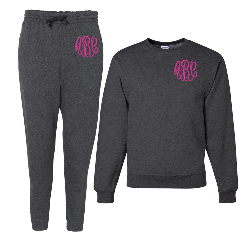 Monogrammed Jogger Sweat Set