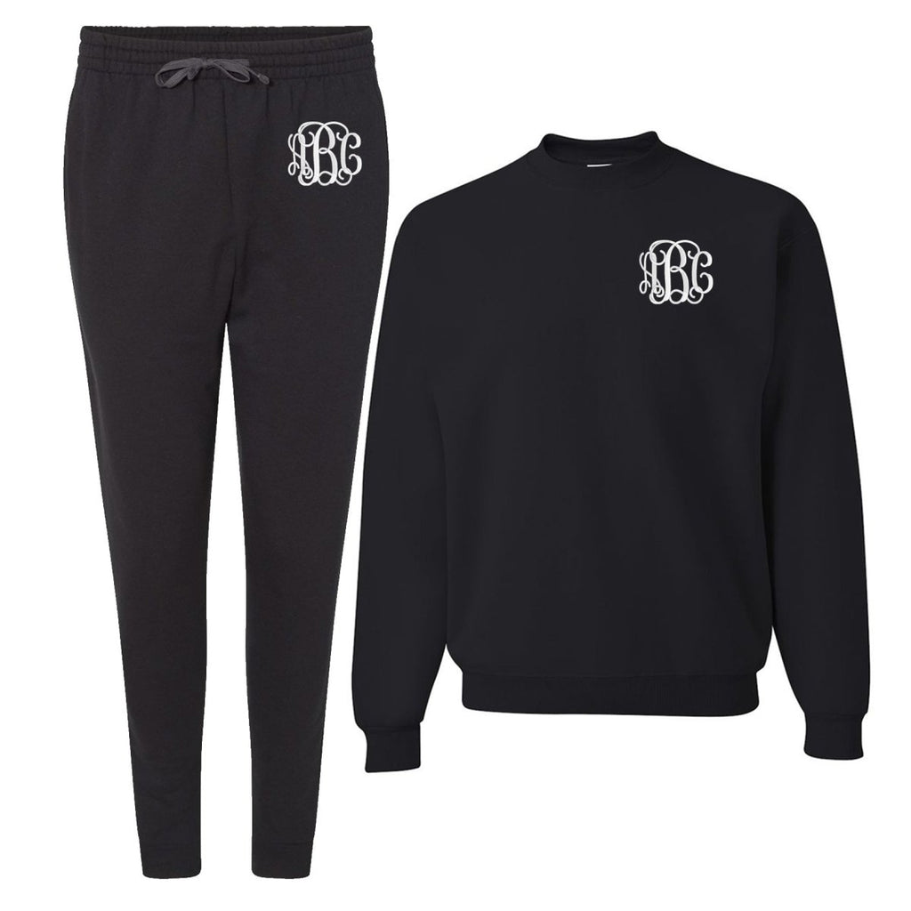 Monogrammed Jogger Sweat Set