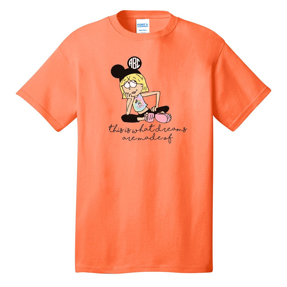 Monogrammed 'Lizzie McGuire Disney' Neon T-Shirt