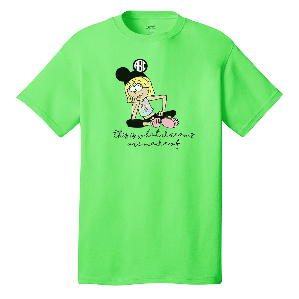 Monogrammed 'Lizzie McGuire Disney' Neon T-Shirt