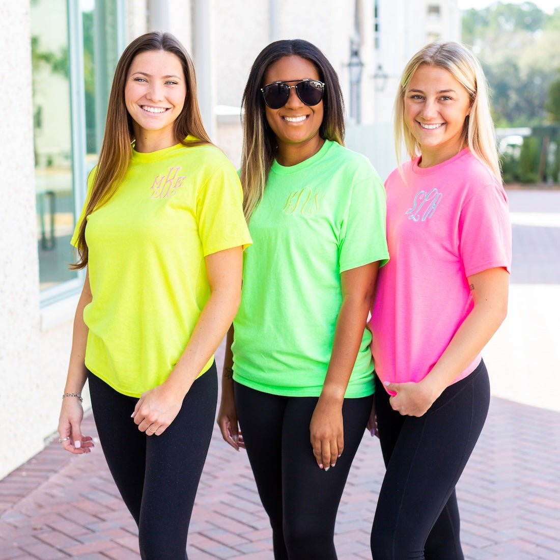 Monogrammed Neon T-Shirt
