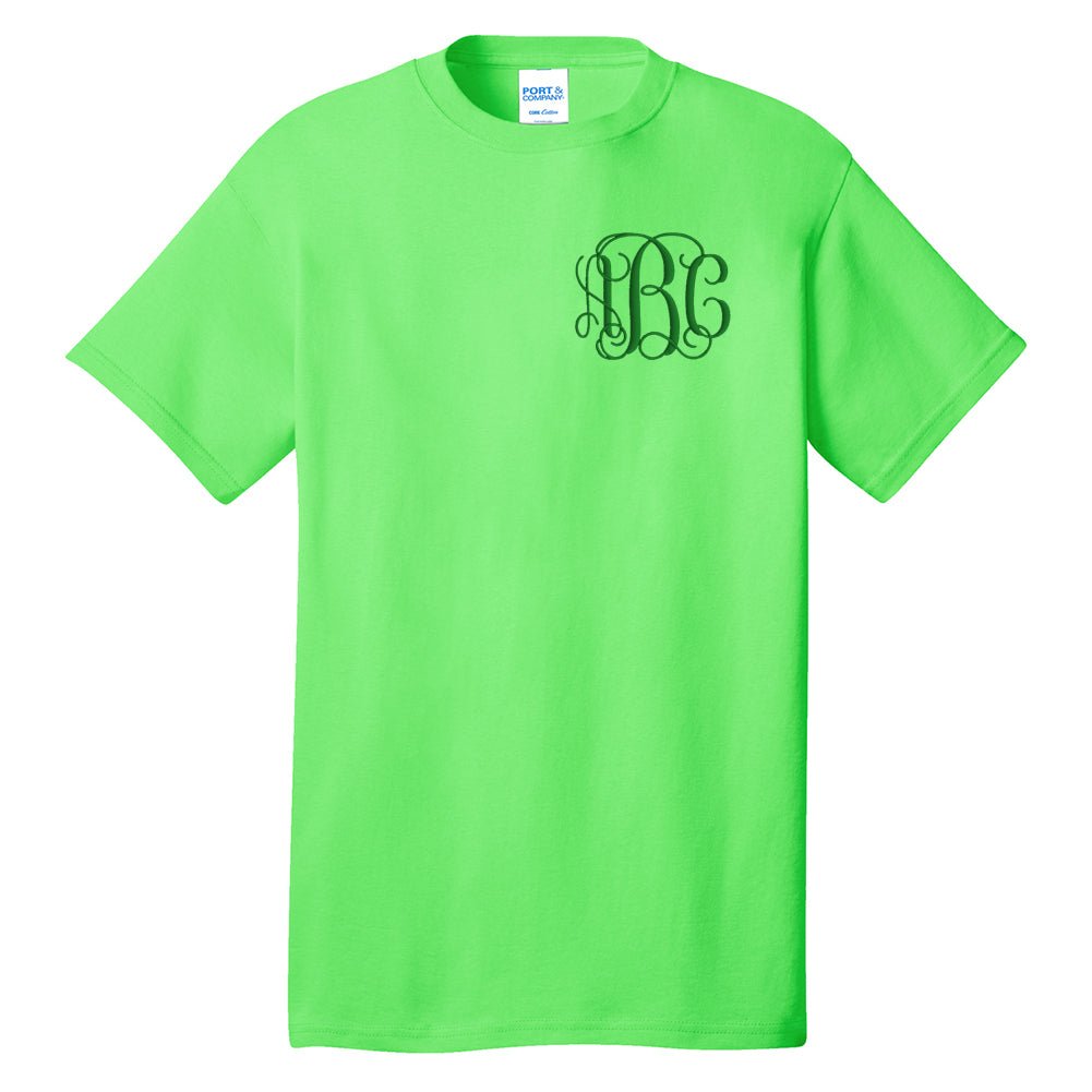 Monogrammed Neon T-Shirt