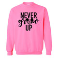 Monogrammed 'Never Grow Up' Neon Crewneck Sweatshirt