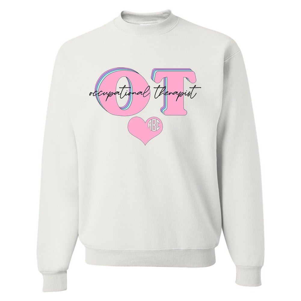 Monogrammed 'Occupational Therapist' Crewneck Sweatshirt