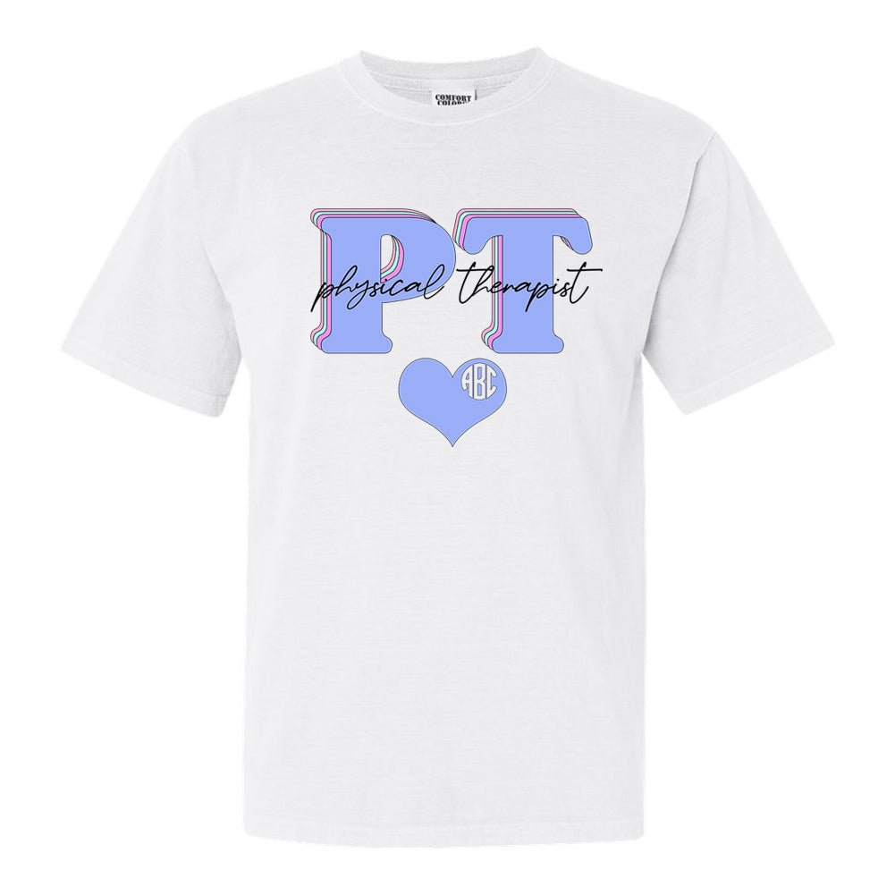 Monogrammed 'Physical Therapist' T-Shirt