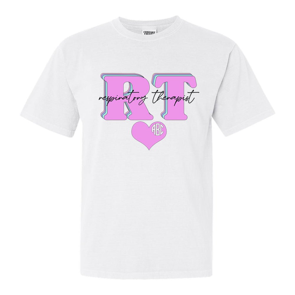 Monogrammed 'Respiratory Therapist' T-Shirt