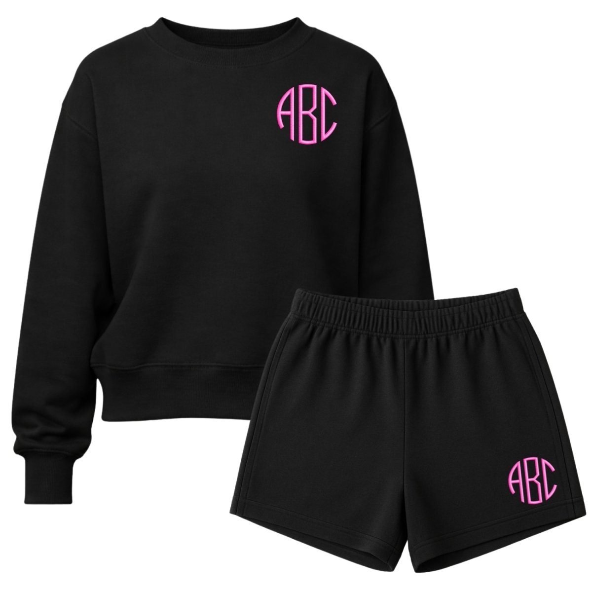 Monogrammed Signature Sweatshirt & Shorts Set