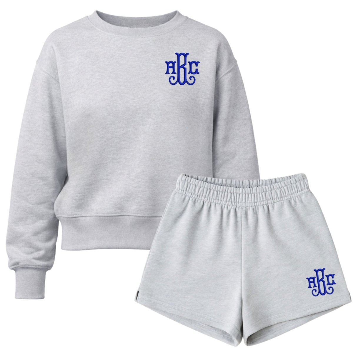 Monogrammed Signature Sweatshirt & Shorts Set