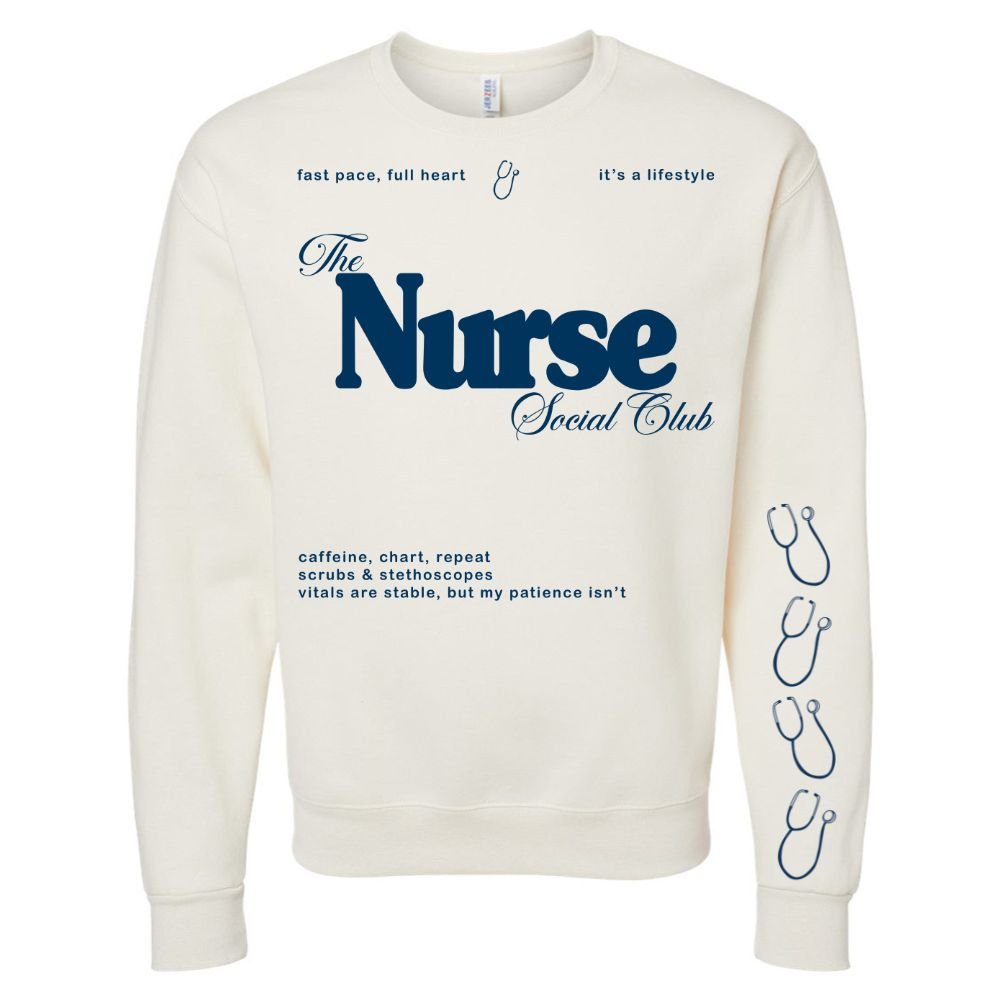 'Nurse Social Club' Crewneck Sweatshirt