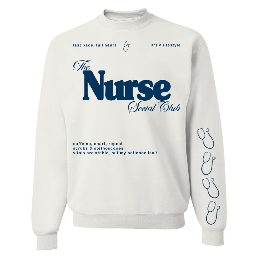 'Nurse Social Club' Crewneck Sweatshirt