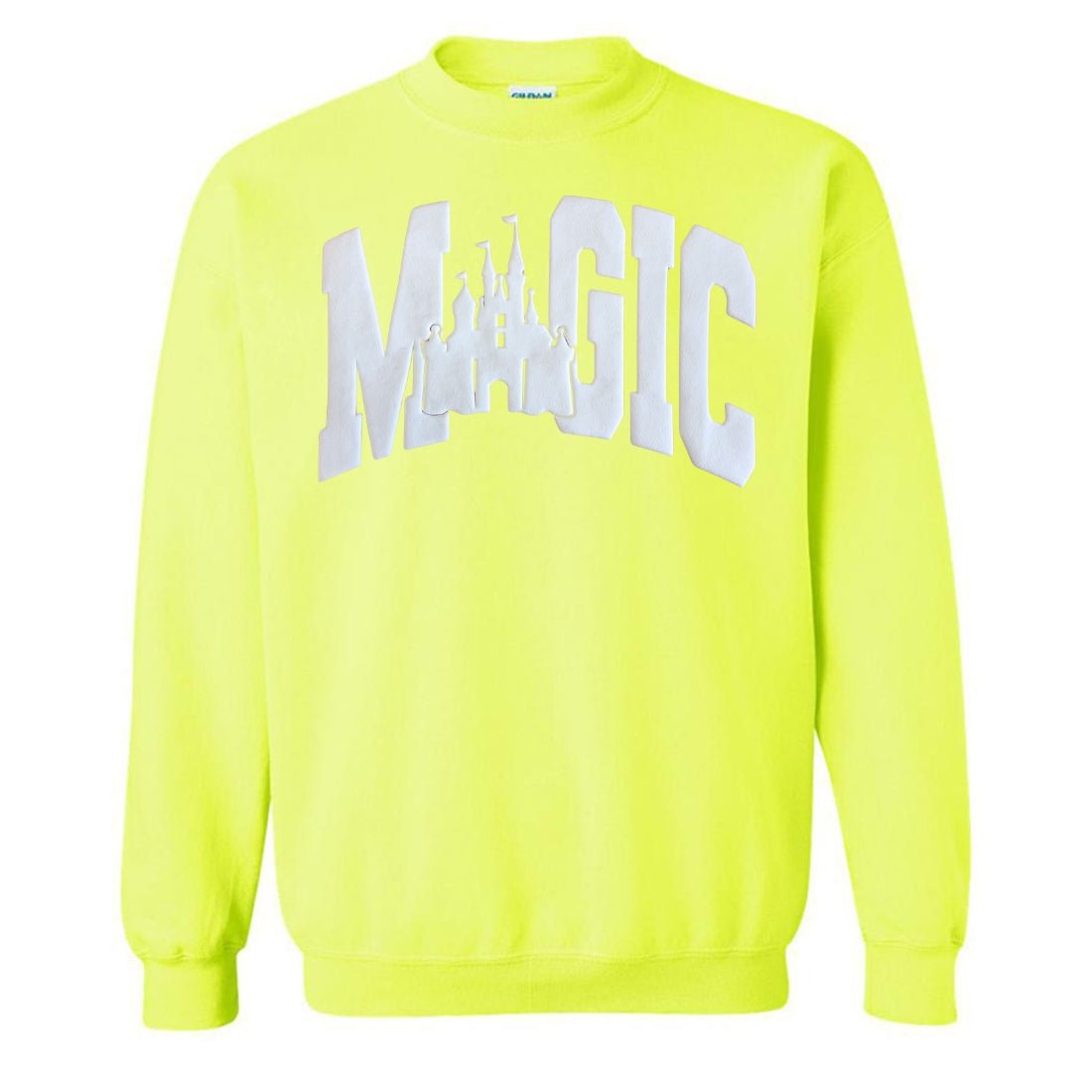 PUFF 'MAGIC' Neon Crewneck Sweatshirt