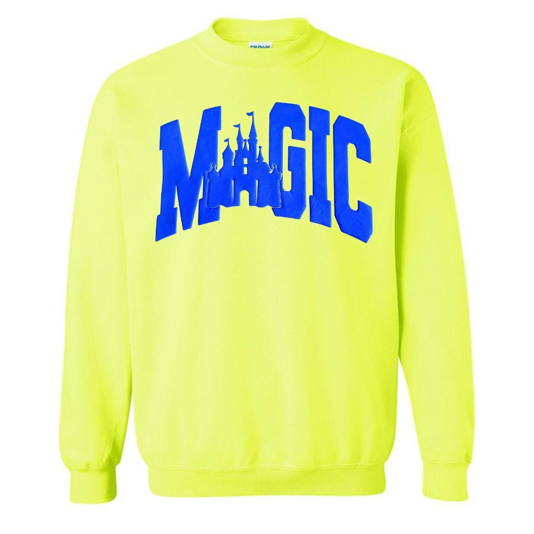 PUFF 'MAGIC' Neon Crewneck Sweatshirt