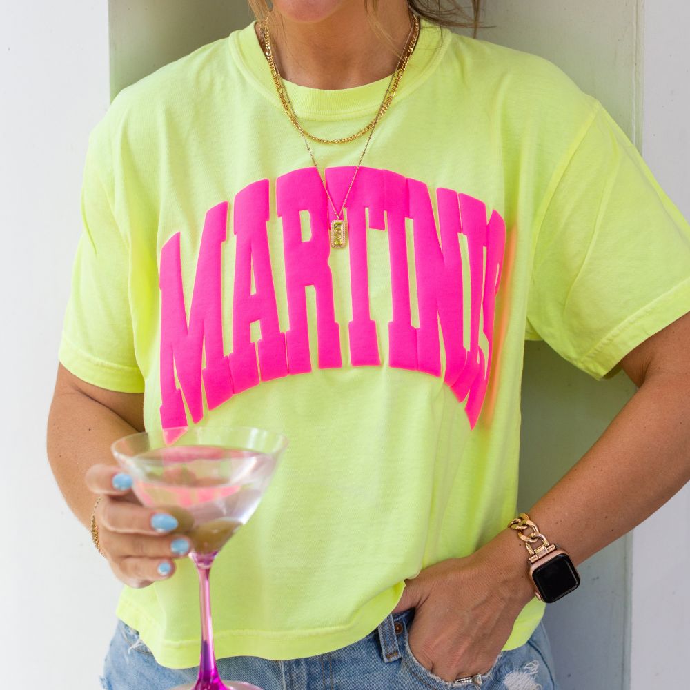 PUFF 'MARTINIS' Boxy Tee